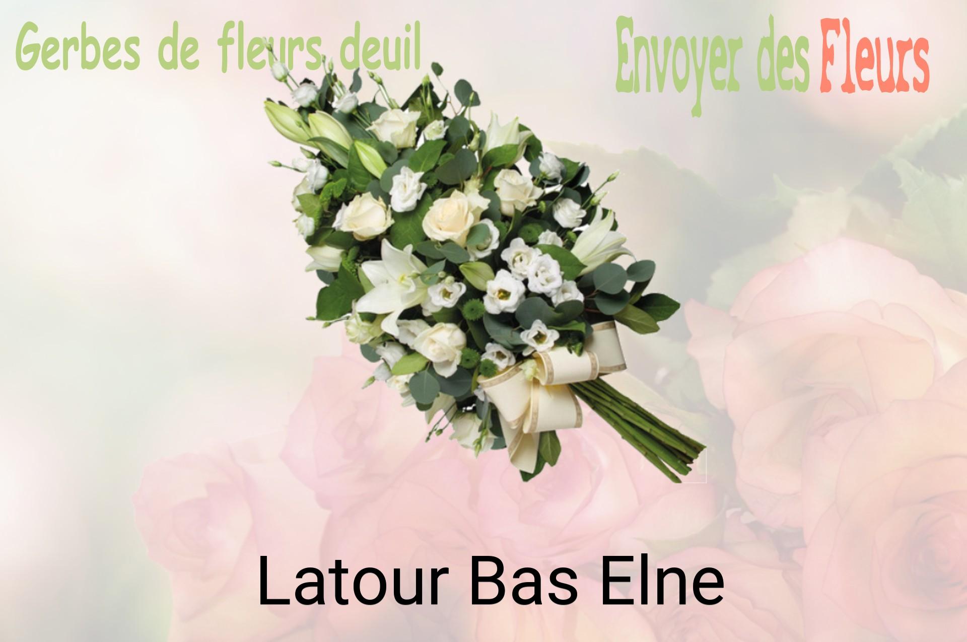 Gerbe de fleurs de deuil livrée à Latour-Bas-Elne